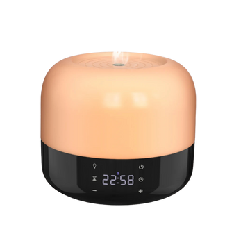 LED aroma diffuser emitting soft light and calming fragrance for a relaxing environment