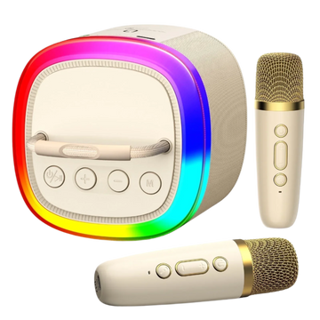 Portable Bluetooth karaoke microphone for wireless singing and entertainment