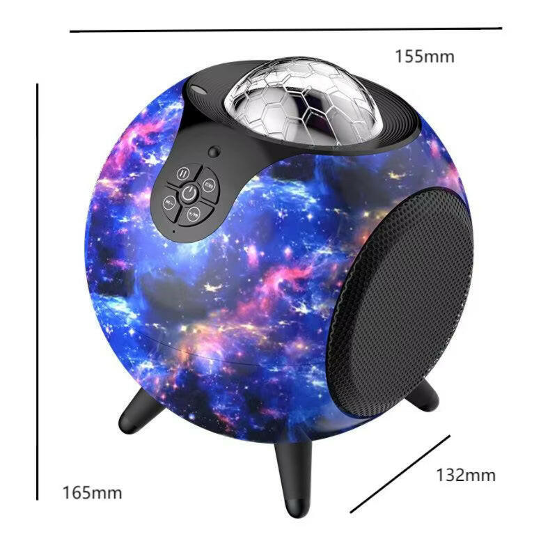 Starry galaxy projector illuminating night skies with vivid stars and nebulae, perfect for home decor and ambiance.