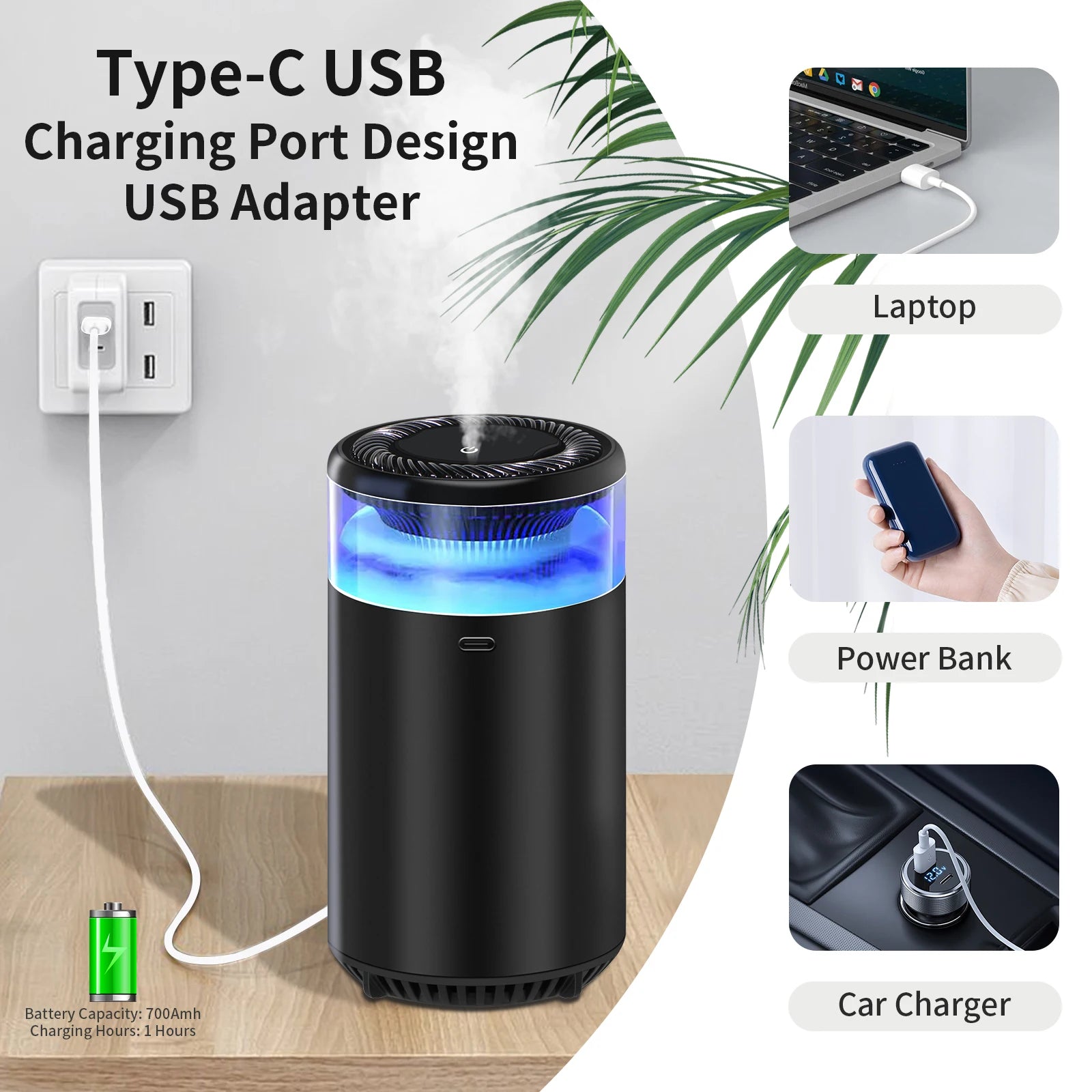 Smart aromatherapy car diffuser providing a refreshing aroma for a relaxing driving experience