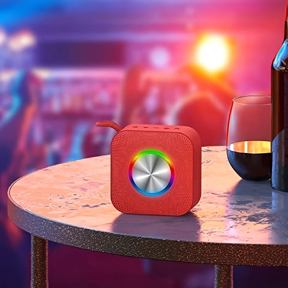 Portable Bluetooth speaker delivering high-quality wireless sound for music on the go, perfect for travel and outdoor use.