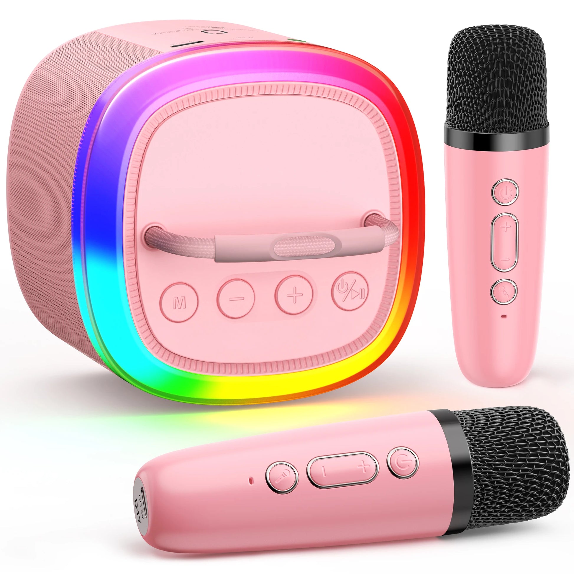 Portable Bluetooth karaoke microphone for wireless singing and entertainment