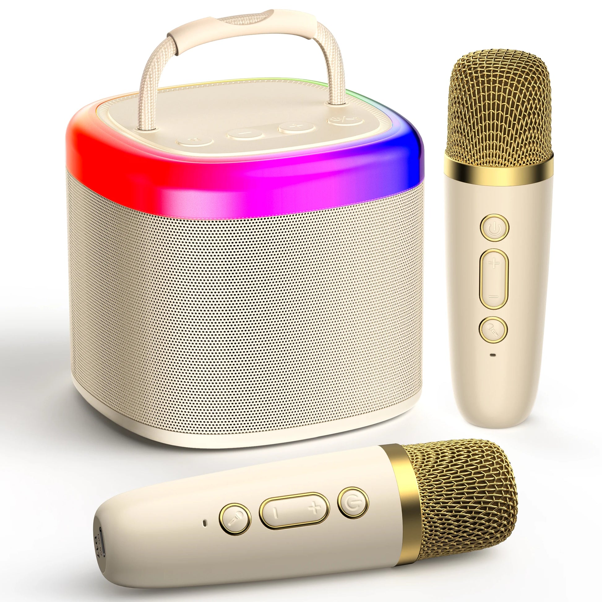 Portable Bluetooth karaoke microphone for wireless singing and entertainment