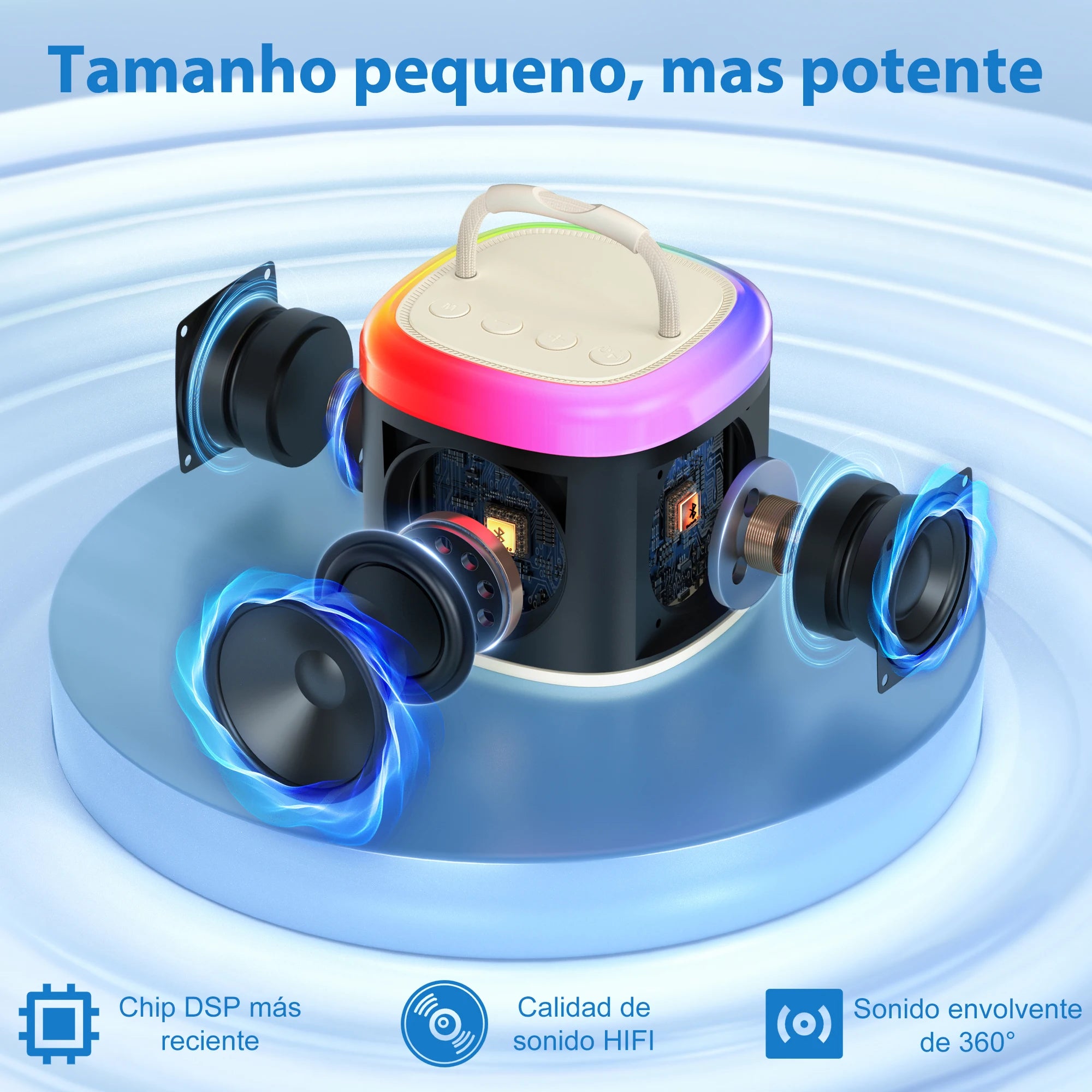 Portable Bluetooth karaoke microphone for wireless singing and entertainment