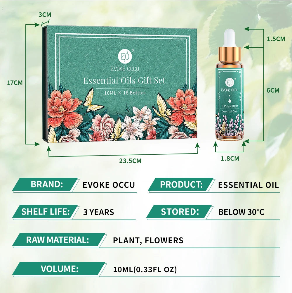 Pure essential oils displayed in elegant bottles, emphasizing natural and high-quality aromatherapy products for wellness
