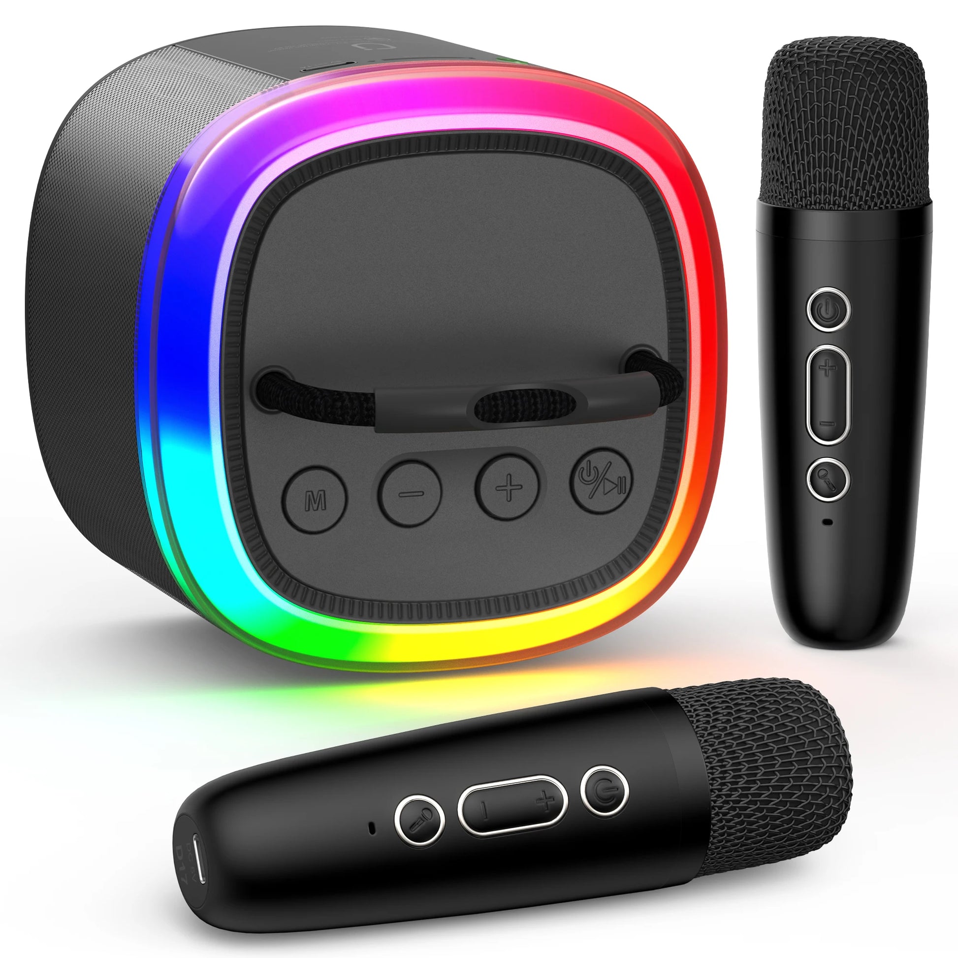 Portable Bluetooth karaoke microphone for wireless singing and entertainment