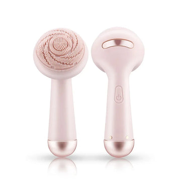 Electric silicone face massager for advanced skin care, enhancing complexion and promoting healthy skin vitality.