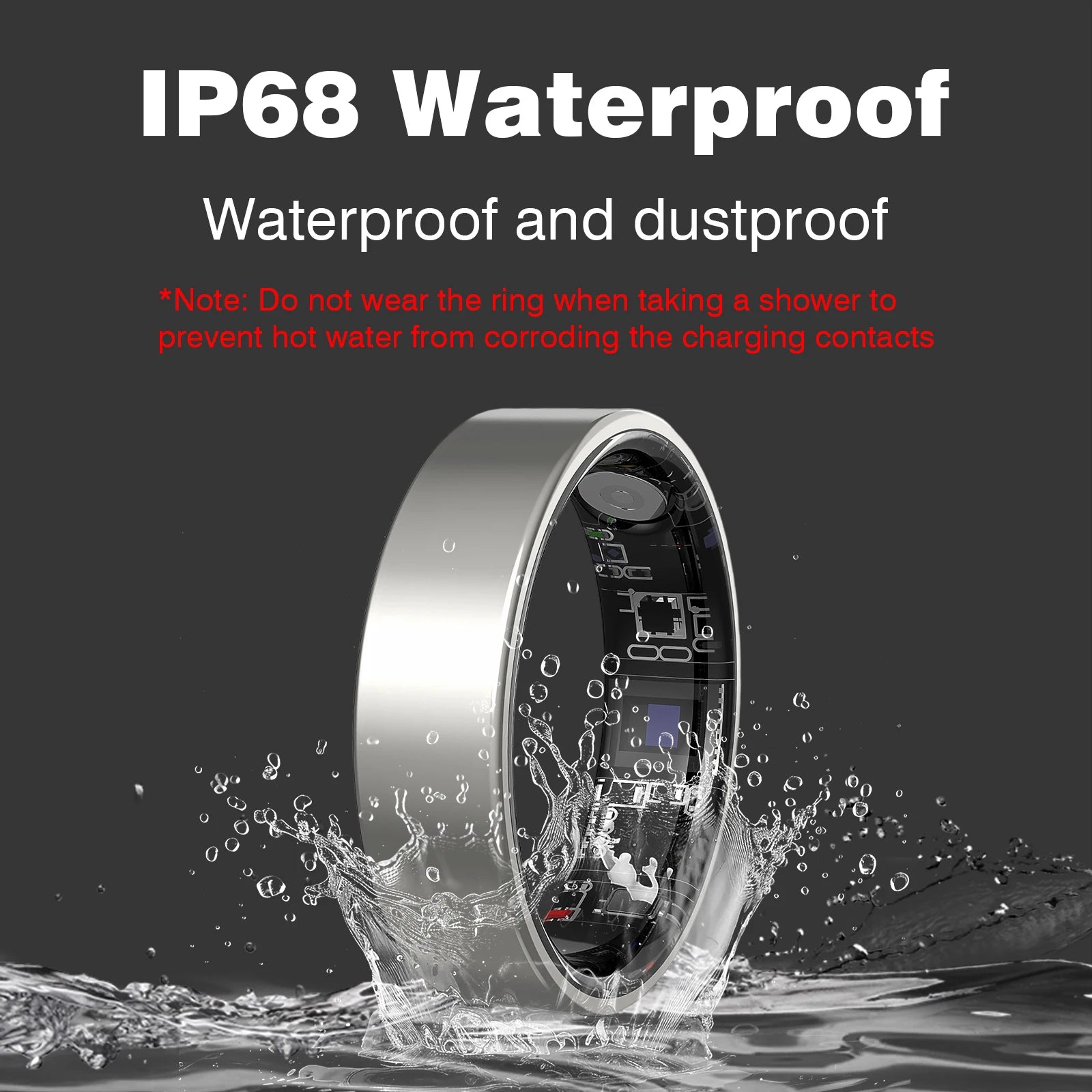 Smart tracking ring designed for accurate activity monitoring and health insights.