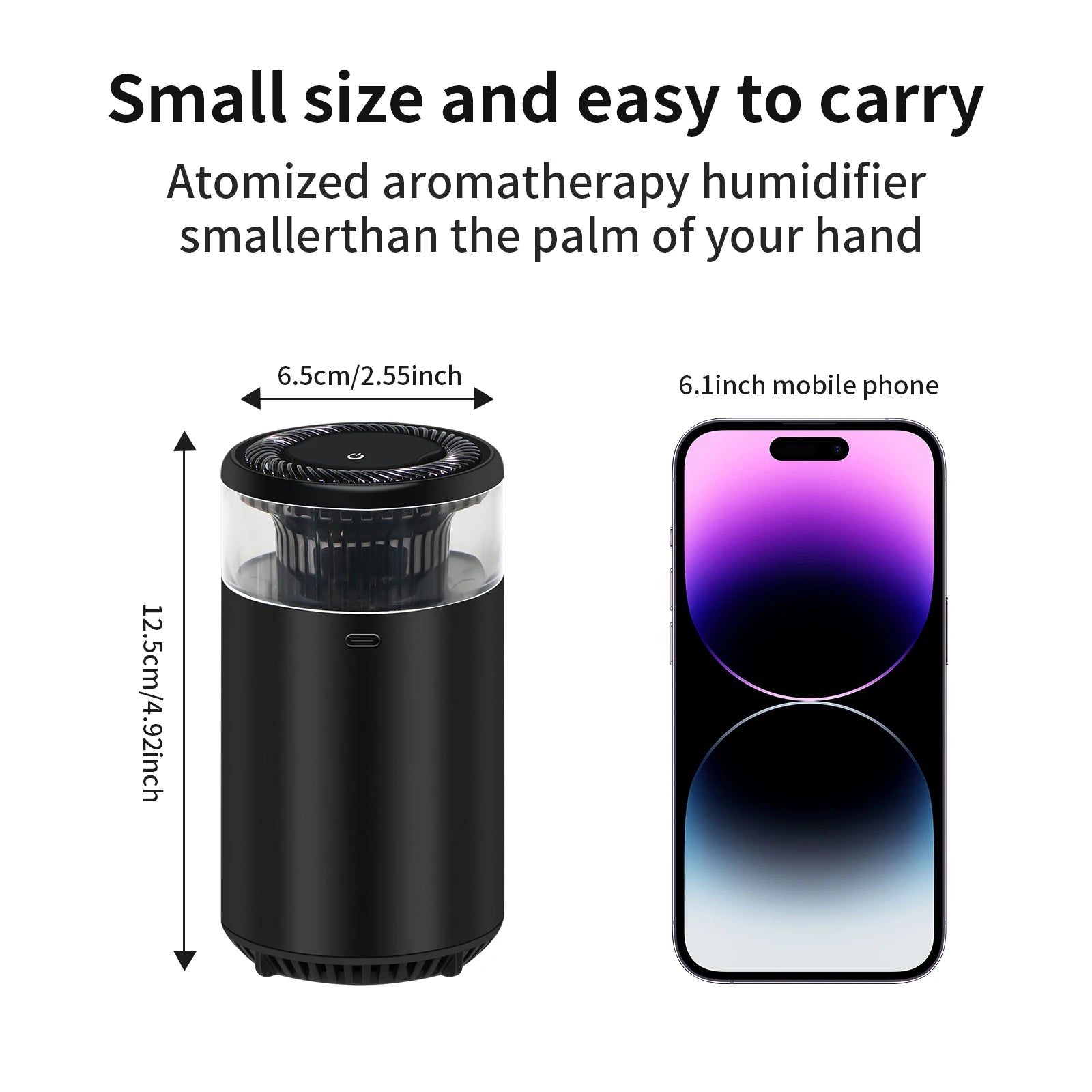 Smart aromatherapy car diffuser providing a refreshing aroma for a relaxing driving experience