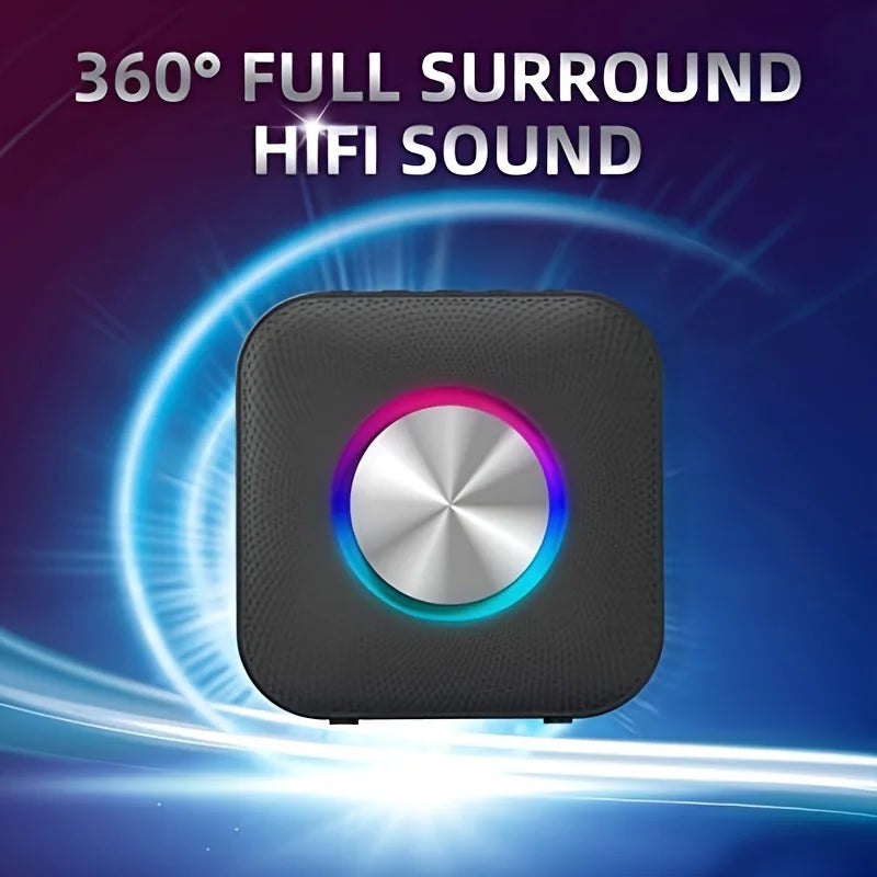Portable Bluetooth speaker delivering high-quality wireless sound for music on the go, perfect for travel and outdoor use.