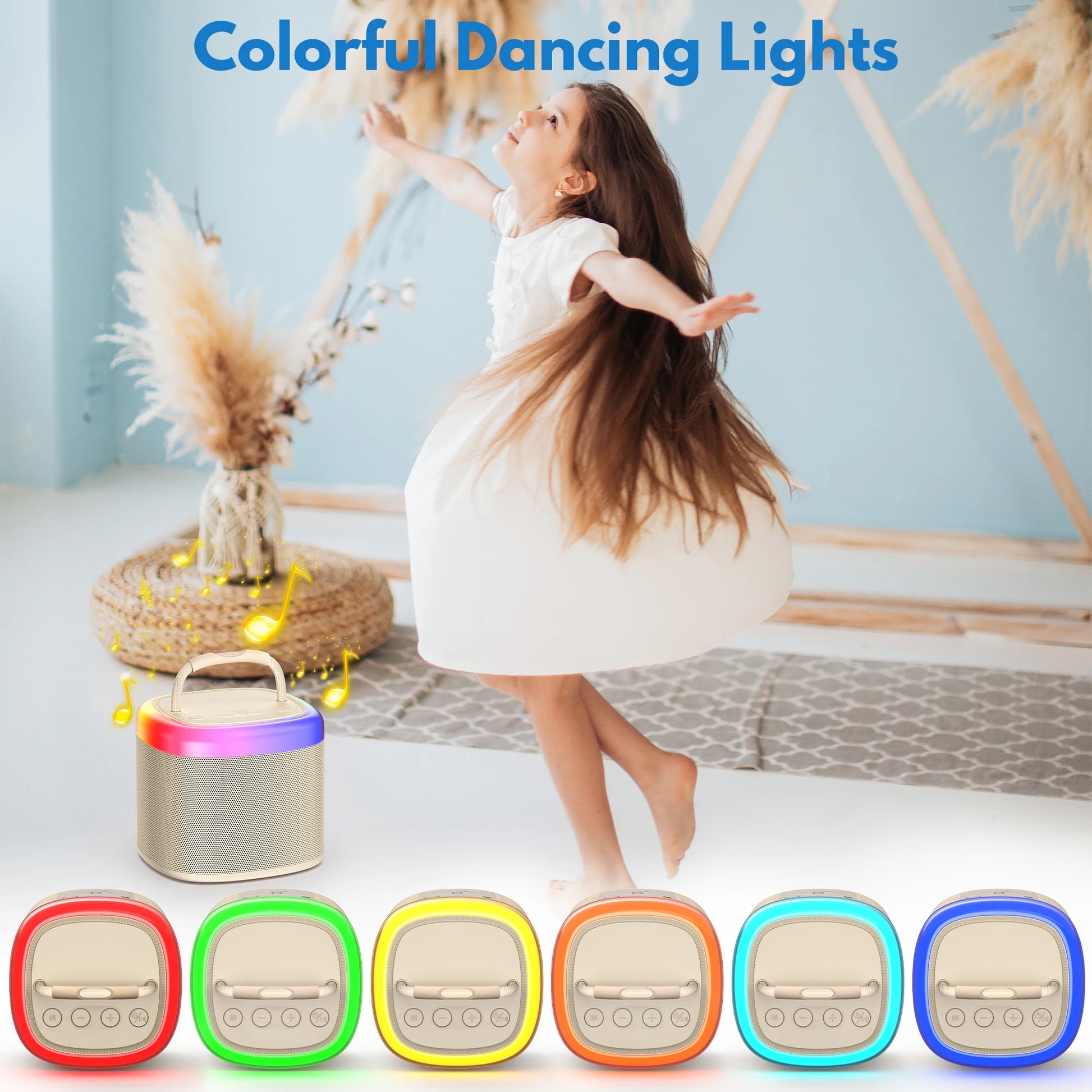Portable Bluetooth karaoke microphone for wireless singing and entertainment