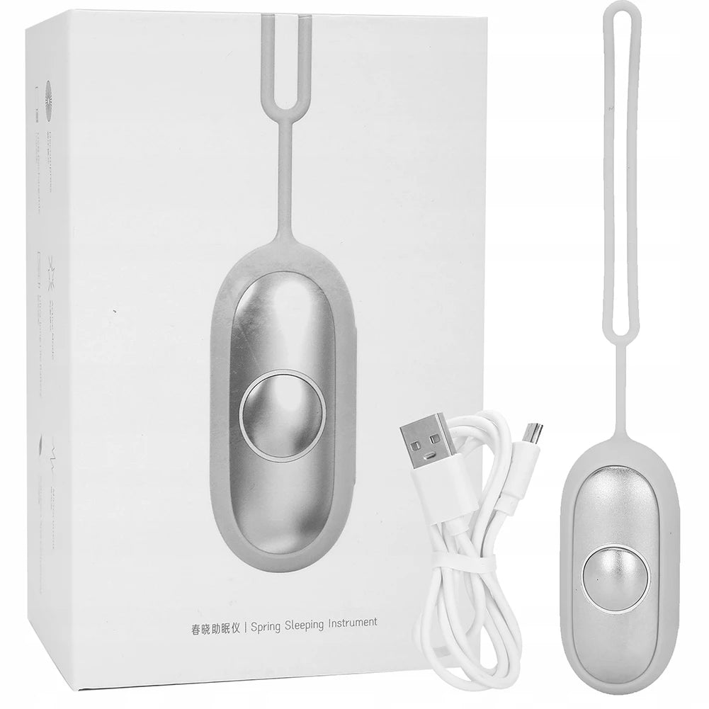 Micro-current therapy device promoting deep sleep and effective sleep aid for enhanced rest and relaxation